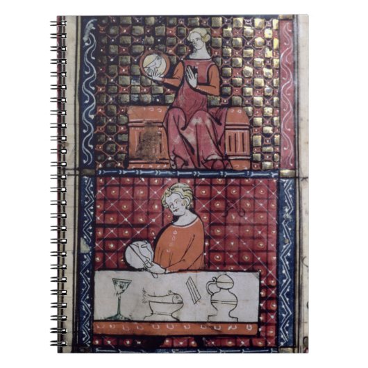 137-0011409/1鳩および人cを持つ女性を着席させました ノートブック (正面)