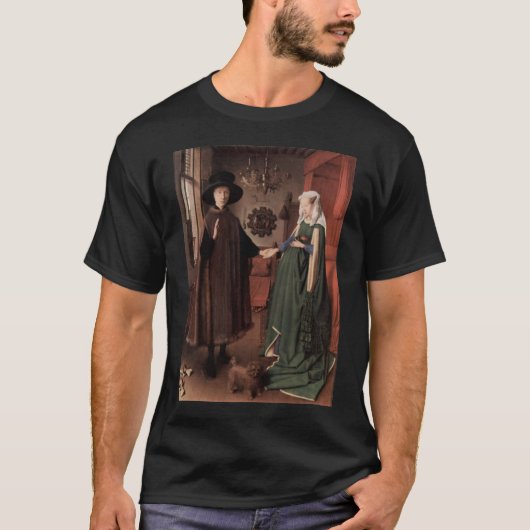 1387年ヤン・ファン・エイク001ヤン・ファン・エイクvan eyck 1月1日 tシャツ (正面)