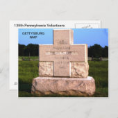 139番目のペンシルベニアのボランティア ポストカード (正面/裏面)