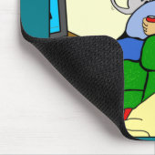 1396猫ディナータイム漫画 マウスパッド (コーナー)