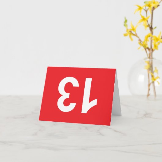 13 カード (黄色い花)