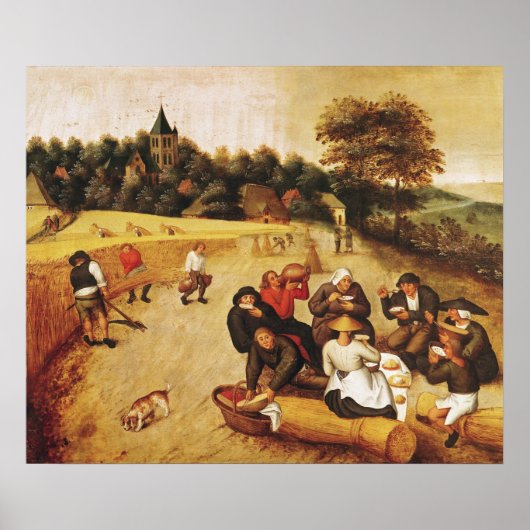 13.ハーベスターの食事 ポスター (正面)