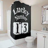 13 – ラッキーナンバー13運 シャワーカーテン (インサイチュ)