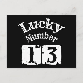 13 - ラッキー13 ポストカード