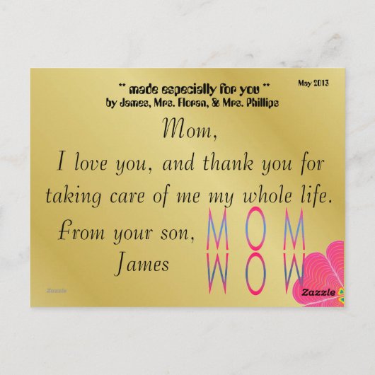 13.04.25.07QQQはがき ポストカード (裏面)