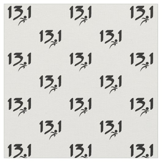 13.1の半マラソン ファブリック (クローズアップ)