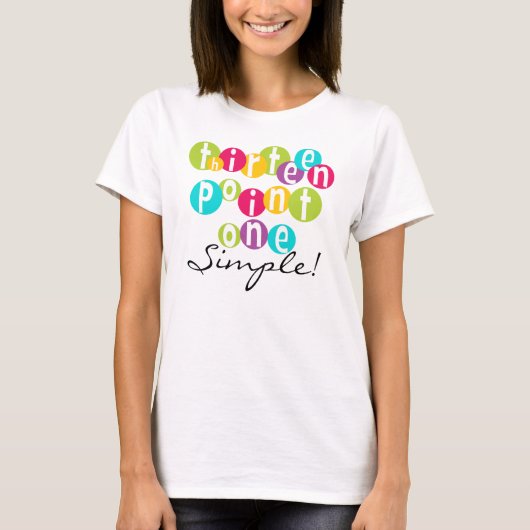 13.1シンプルTシャツ Tシャツ (正面)