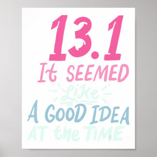 13.1ハーフマラソンは、時間Quで良いアイディアに見えた ポスター