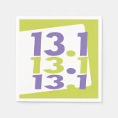 13.1ハーフマラソンをテーマ スタンダードカクテルナプキン (正面)