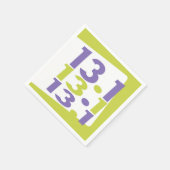 13.1ハーフマラソンをテーマ スタンダードカクテルナプキン (角)