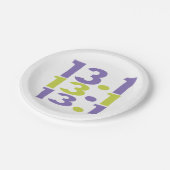 13.1ハーフマラソンをテーマ ペーパープレート (アングル)