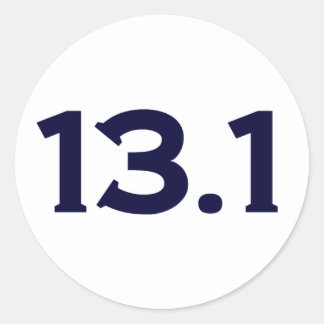 13.1ハーフマラソン ラウンドシール