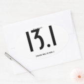 13.1ハーフマラソン 楕円形シール (封筒)