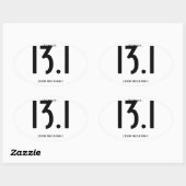 13.1ハーフマラソン 楕円形シール (シート)