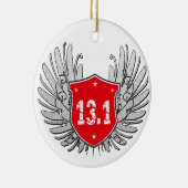 13.1半マラソンの盾 セラミックオーナメント (右)