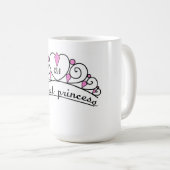 13.1完全なプリンセス(ピンク) コーヒーマグカップ (正面右)