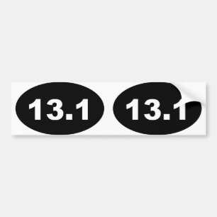 13.1楕円 バンパーステッカー