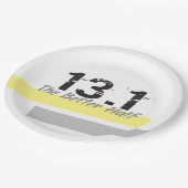 13.1良い半分 – ハーフマラソン走者 ペーパープレート (アングル)