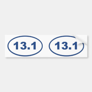 13.1青い楕円 バンパーステッカー