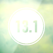 13.1 Half Marathon Running ウィンドウサイン (シート3)