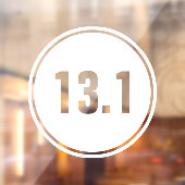 13.1 Half Marathon Running ウィンドウサイン (シート2)