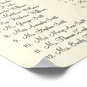 13.20 USDの座席表12表から開始 ポスター (角)