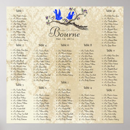 13.20 USDの座席表12表から開始 ポスター (正面)