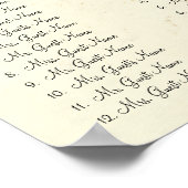 13.20 USDの座席表12表から開始 ポスター (角)