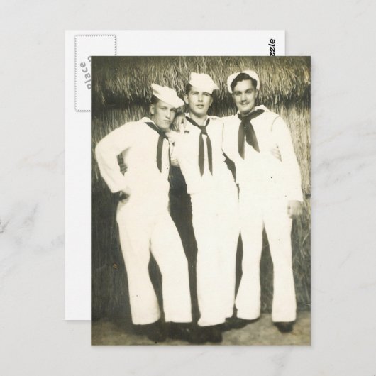 #13 3人の水兵 ポストカード (正面/裏面)