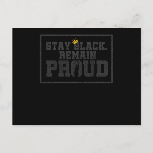 13 Black History Month African American Black Prid 案内ポストカード (正面)