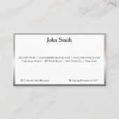 13 Modern Silver Logo Promote Company Brand Name 名刺 (正面)