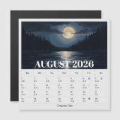 13-Month Moon Phase Zodiac august Calendar (正面/裏面)