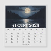 13-Month Moon Phase Zodiac august Calendar (正面)