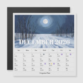 13-Month Moon Phase Zodiac december Calendar (正面/裏面)