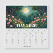 13-Month Moon Phase Zodiac May Calendar (正面)