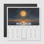 13-Month Moon Phase Zodiac sol Calendar (正面/裏面)