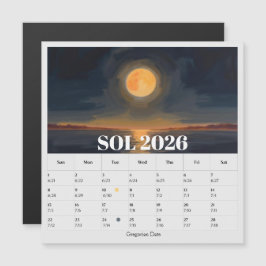 13-Month Moon Phase Zodiac sol Calendar