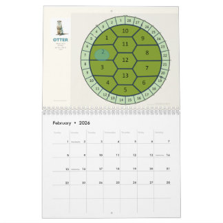  13-Moon Turtle Calendar 2026 | Lunar Phases & Wat カレンダー