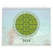  13-Moon Turtle Calendar 2026 | Lunar Phases & Wat カレンダー (カバー)