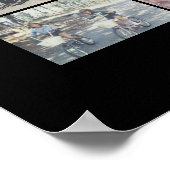 13 Photo Collageオプション文字- – ブラック編集が可能 ポスター (角)