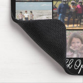 13 Photo Collageオプション文字- – ブラック編集が可能 マウスパッド (コーナー)