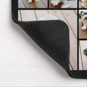 13 Photo Collage Monogram black - Can Edit Color マウスパッド (コーナー)