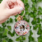 13 Photos collage パーソナライズされた Name rosy キーホルダー (手)