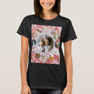 13 Photos collage パーソナライズされた Name rosy Tシャツ