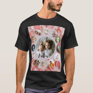 13 Photos collage パーソナライズされた Name rosy Tシャツ