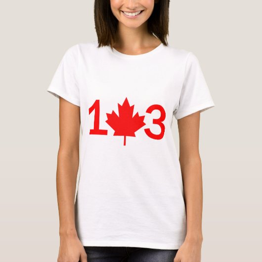 13 Provinces & Territories Of Canada Tシャツ (正面)