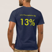 13% Tシャツ (裏面)