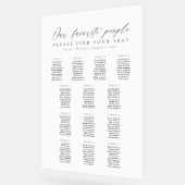 13 Tables Favorite People Acrylic Seating Chart アクリルサイン (傾斜)