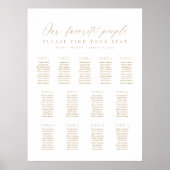 13 Tables Our Favorite People Seating Chart ポスター (正面)