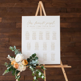 13 Tables Our Favorite People Seating Chart ポスター